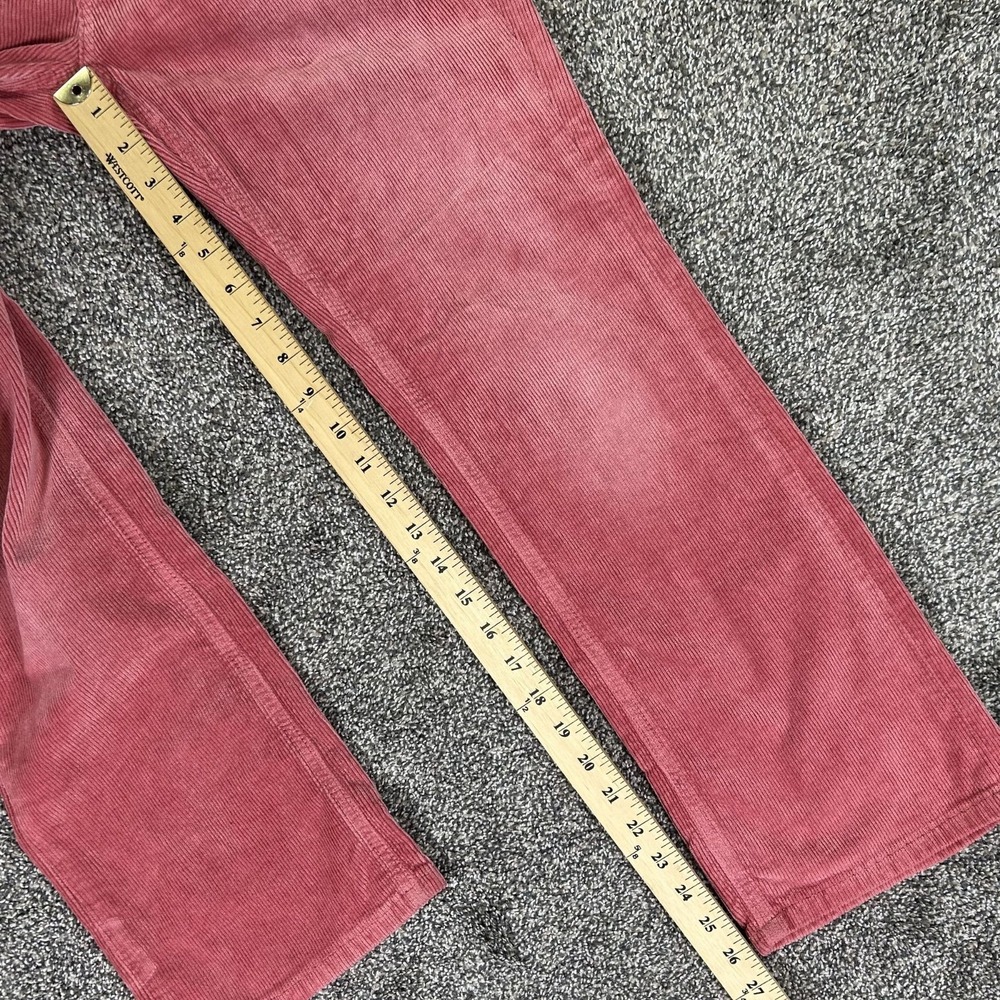 Anthropologie Pilcro The Yaya Corduroy Pants Womens 27 Mid Rise Rose Pink Casual - Picture 10 of 12